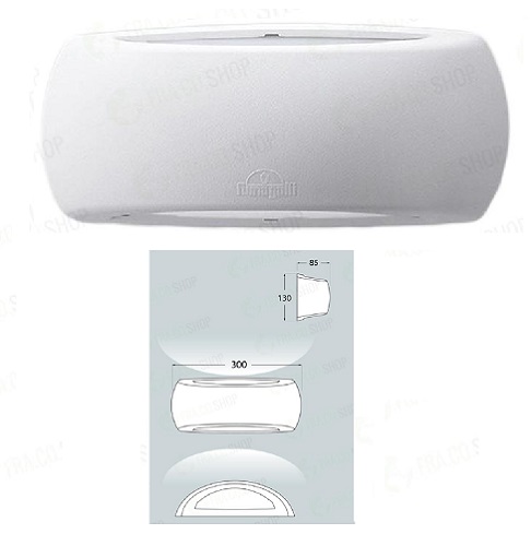 Francy Plafoniera senza viti a vista UP&DOWN E27 6w Natura Bianco